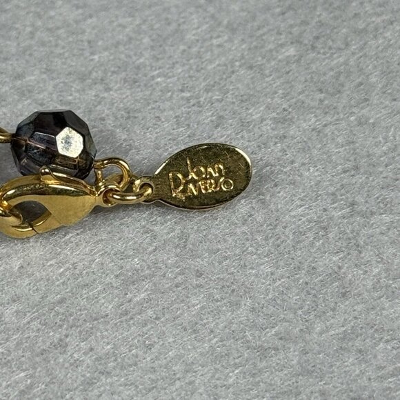 Joan Rivers Beaded Necklace Clear Purple AB Faceted Gold Tone Long Layer 60" - Picture 6 of 10